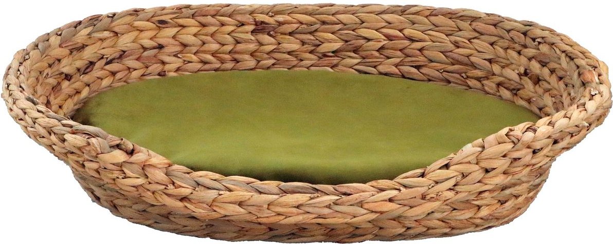 Tierbett-Wasserhyazinthe Samt oliv Gr.2