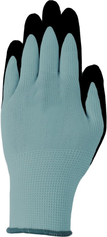 Gartenhandschuhe - 5er-Pack, Hellgrau/Schwarz, Gr. L