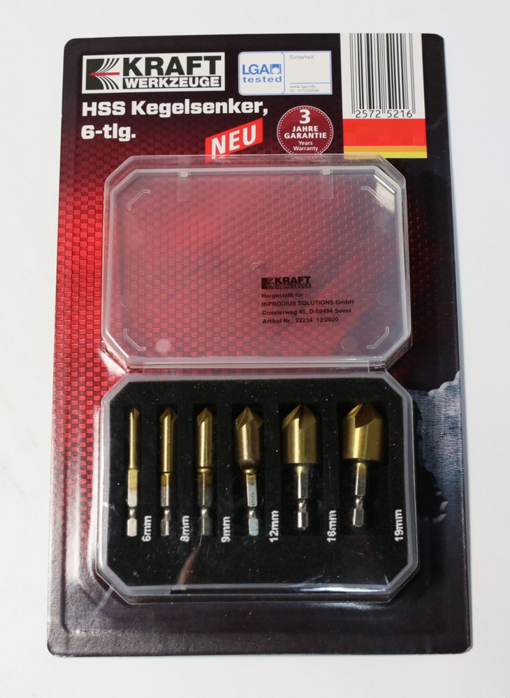 HSS Kegelsenker, 6-tlg.