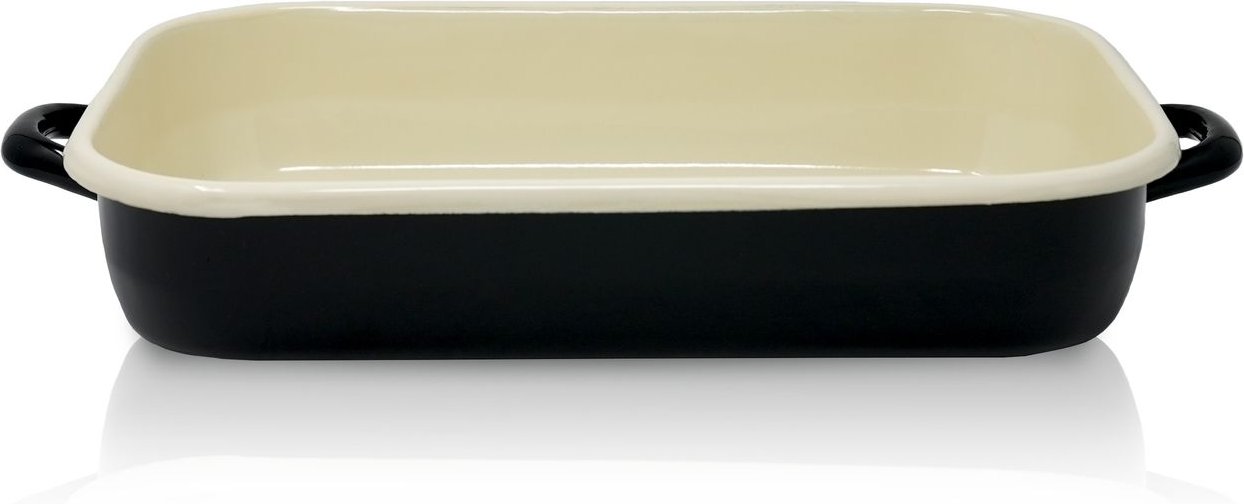 Emaillierte Vierkantpfanne Triest, 36 x 25 cm