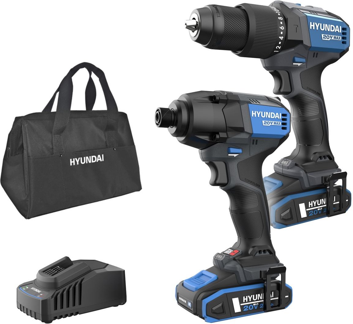 Akku-Schlagbohrschrauber + Schlagschrauber 20V Werkzeugset S01-T2B