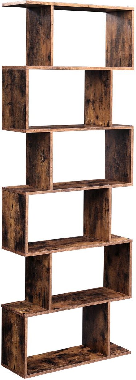 Bücherregal, mit 6 Ebenen, Dekoregal