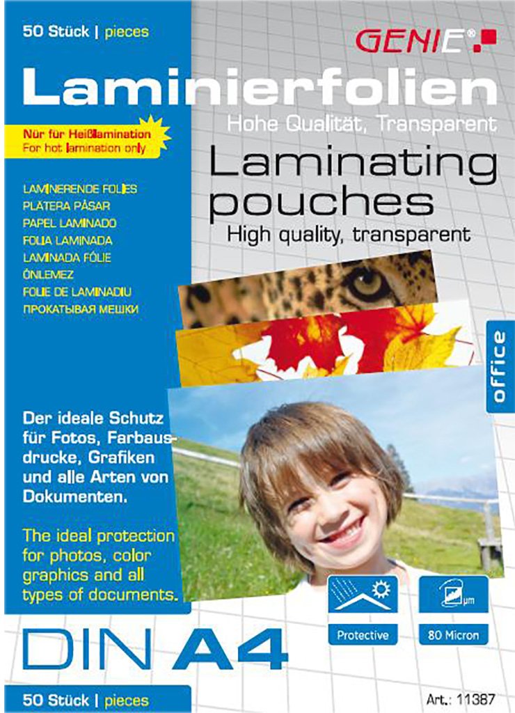 Laminier-Folien GENIE DIN A4, 80µ, 50er