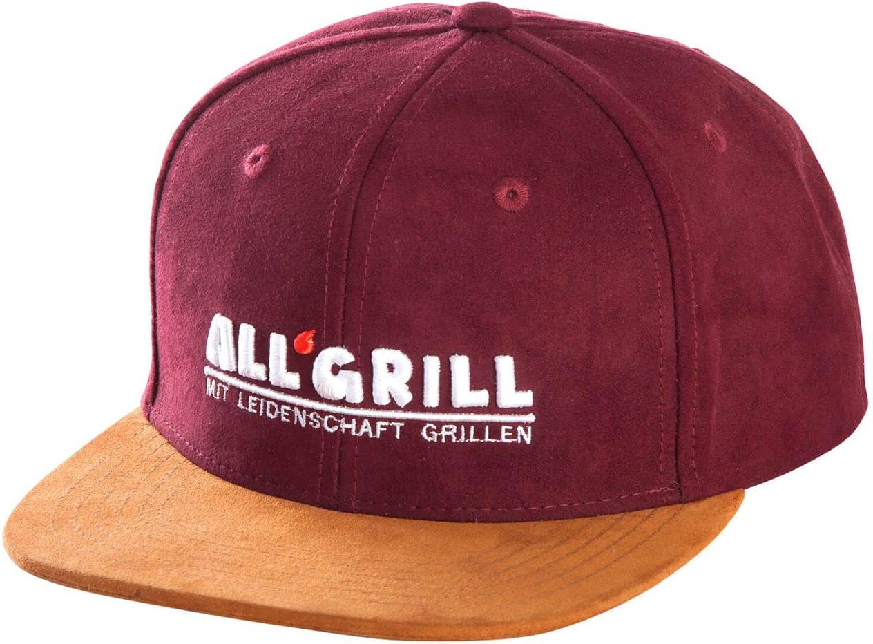 Paella World Snapback Kappe weinrot 100% Baumwolle flexibel einstellbar