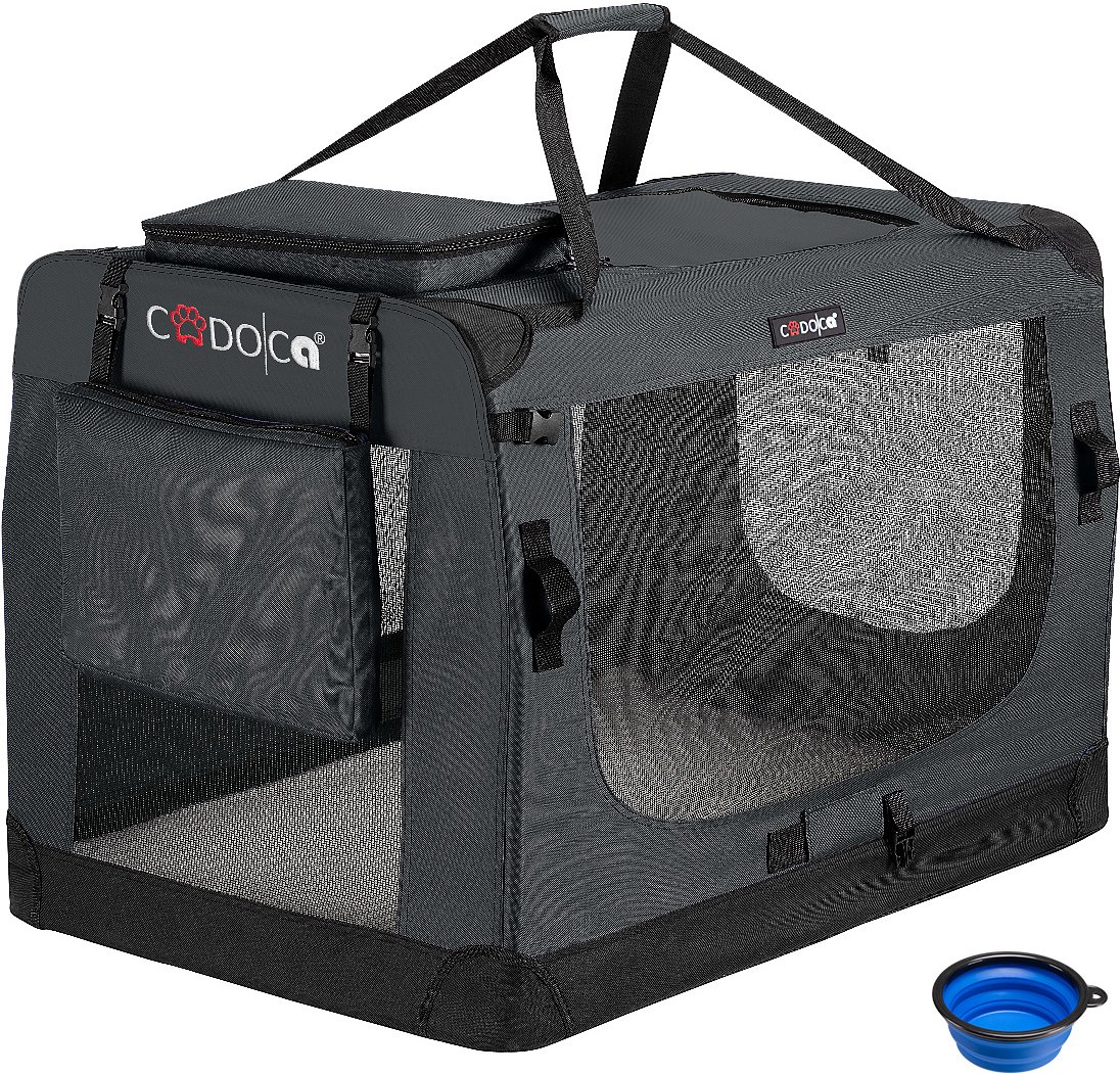 Cadoca Tiertransportbox XXXL 101x69x70cm anthrazit