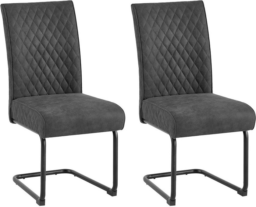 MARIA-XXL Schwinger, 2er-Set, Metall schwarz pulverbeschichtet, Vintage Mikrofaser