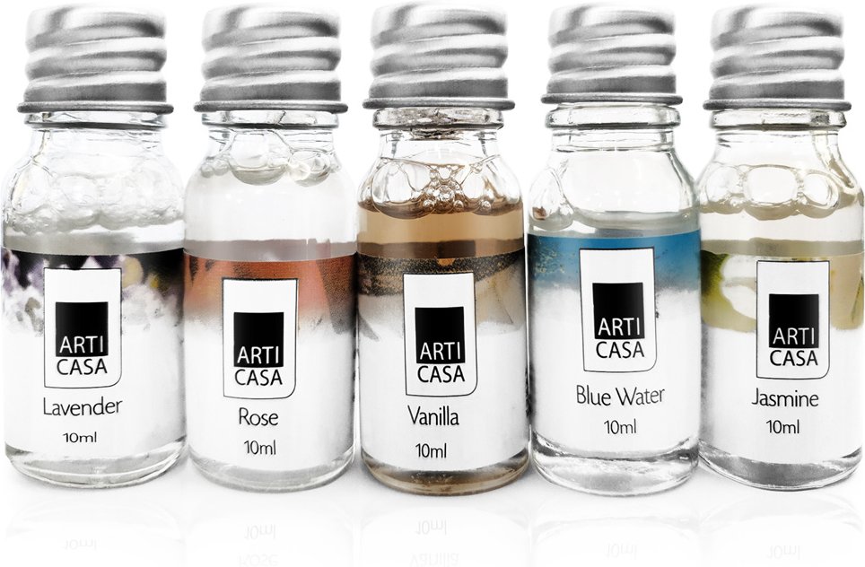 Thumbnail - Deuba 5 x 10ml Duftöl Lavendel - Ocean - Jasmin - Rose - Vanille