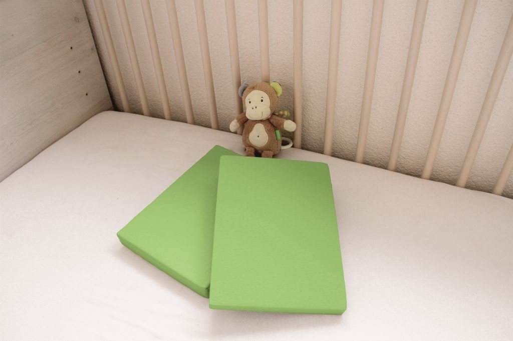 Thumbnail - Kinder Jersey Spannbetttuch 2er Set 70x140 cm, Farbe grün