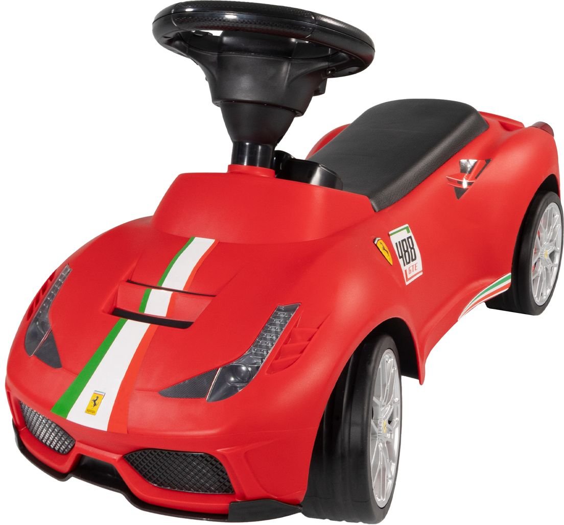 Rutschauto Ferrari 488 rot, Rutschfahrzeug für Kinder ab 18 Monate mit Kippschutz