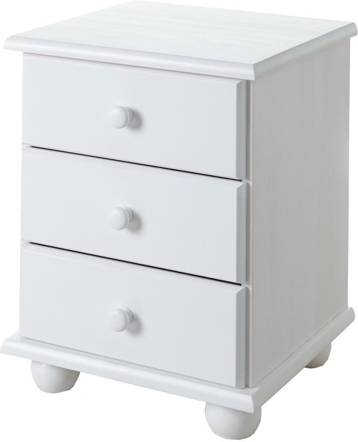 Thumbnail - Nachtkommode "Ivo" Kiefer massiv weiß