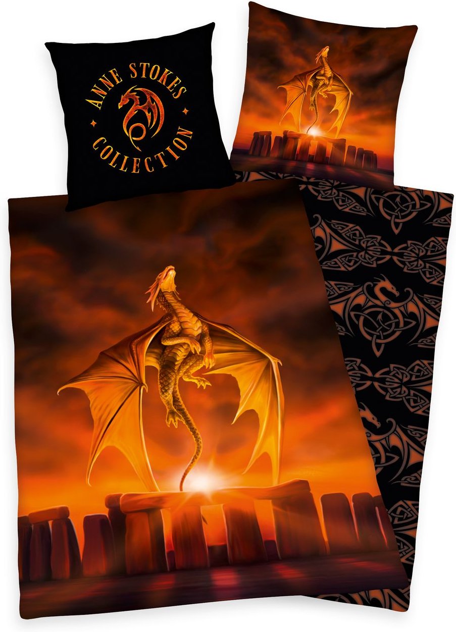 Anne Stokes Bettwäsche Größe 80x80 + 135x200 cm