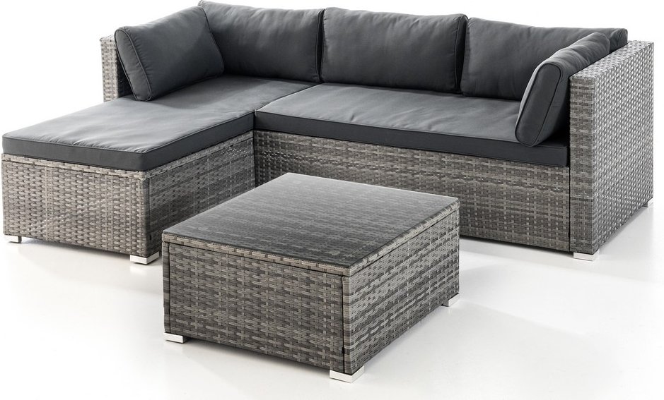 Lounge-Set 12 tlg. grau