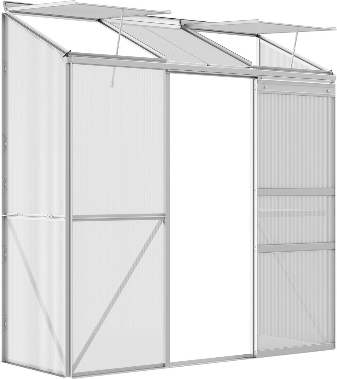 Gewächshaus Treibhaus mit Schiebetür