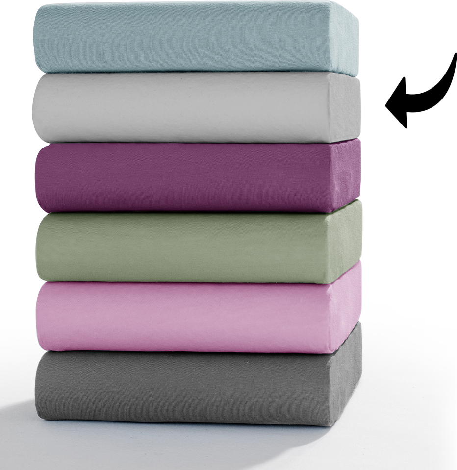 Thumbnail - Mako-Feinjersey-Spannbettuch - ca. 140 - 160 x 200 cm