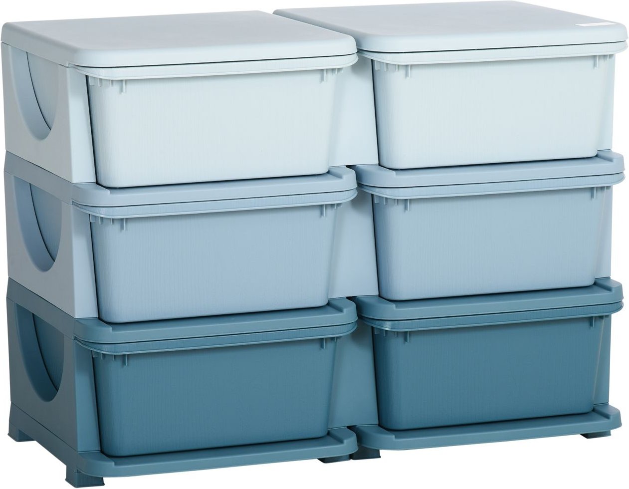 Schubladenschrank für Kinder Aufbewahrungsboxen mit 6 Ebenen Kindermöbel