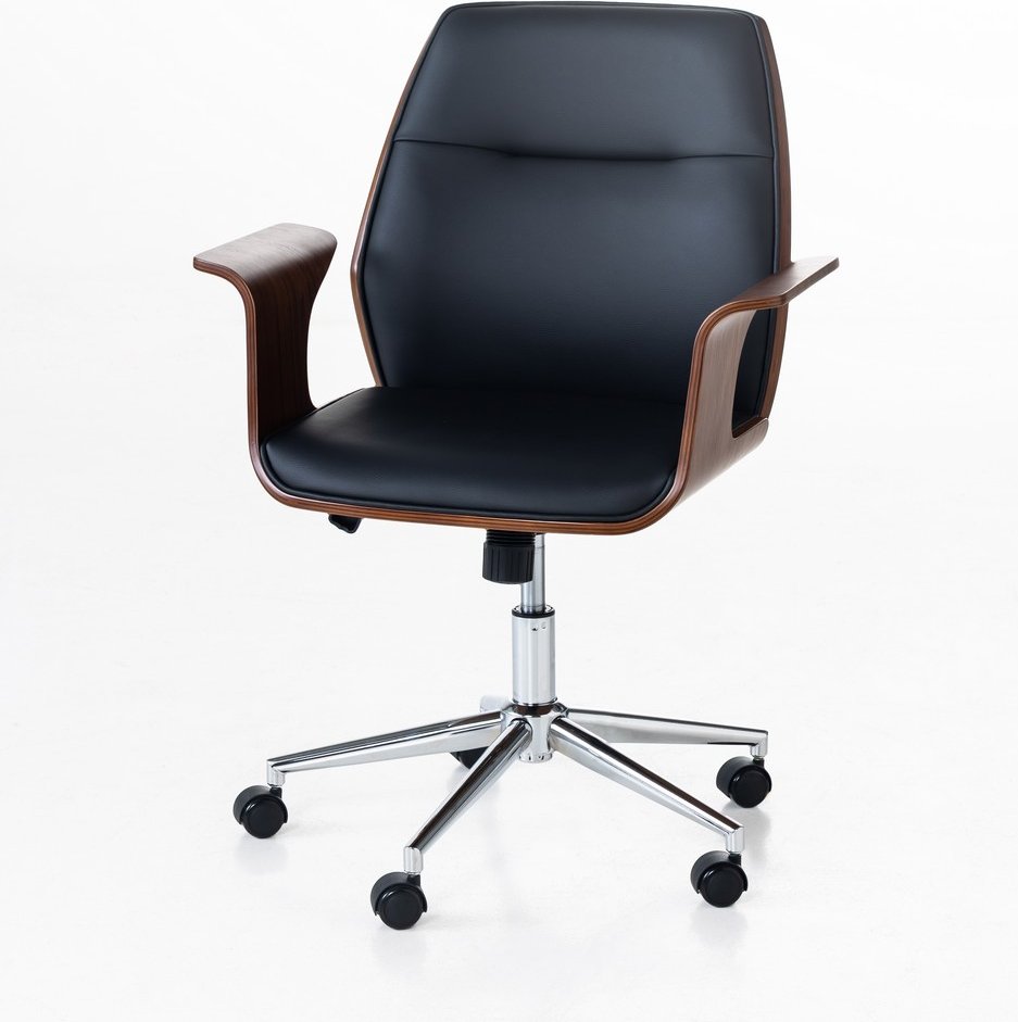 Bürostuhl – Eleganz und Komfort für Ihren Arbeitsplatz, ca. 68 x 61 x 86–94 cm – Schwarz