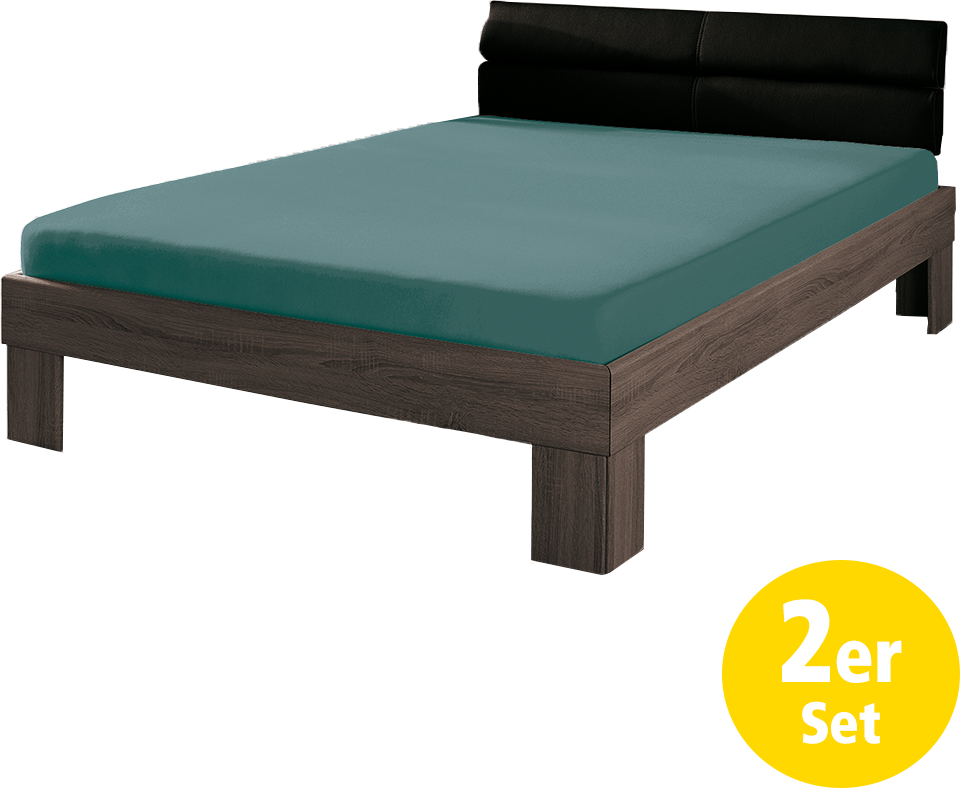 Jersey-Spannbetttuch 2er-Pack