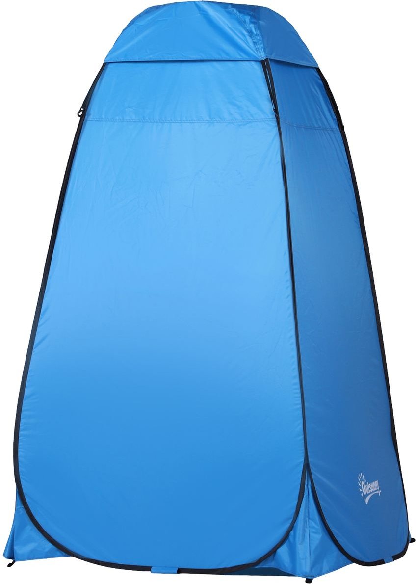 Pop up Toilettenzelt Mobiles Camping Duschzelt Umkleidezelt mit Innentasche Blau 120 x 120 x 190 cm