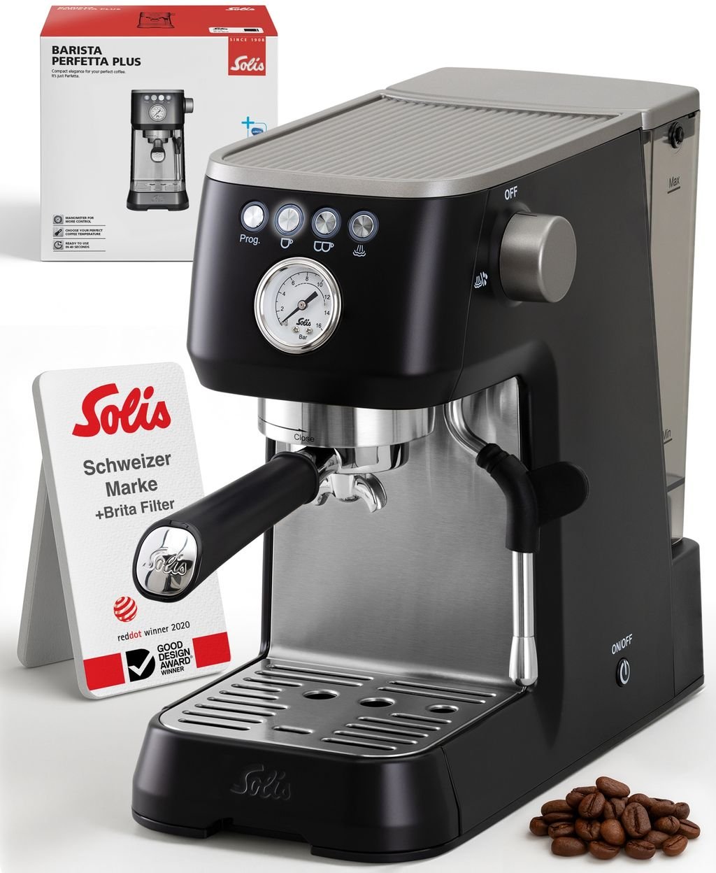 Barista Perfetta Plus (Typ 1170) v2 - sw halbautomatische Espressomaschine