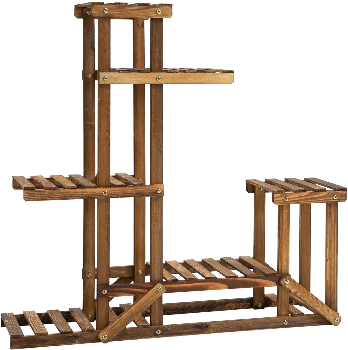 Blumenständer 6 Ebenen Vierstufiges Blumenregal Blumentreppe