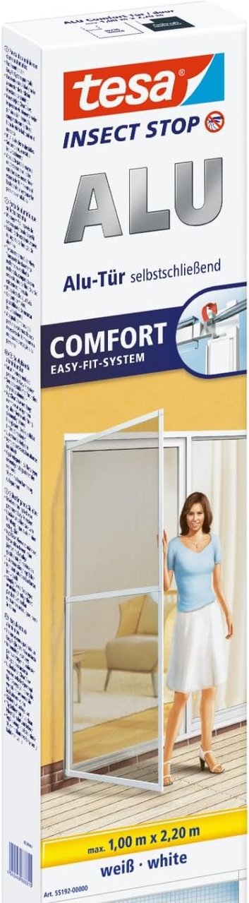 Fliegengitter ALU Comfort Tür weiß ca. 1,00m x 2,20m