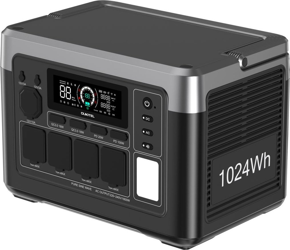OUKITEL P1000E PLUS Tragbares Kraftwerk 1800W/1024Wh