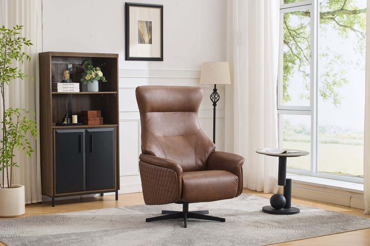 Drehsessel, ca. 78,5 x 84,5 x 118,5 cm - Braun