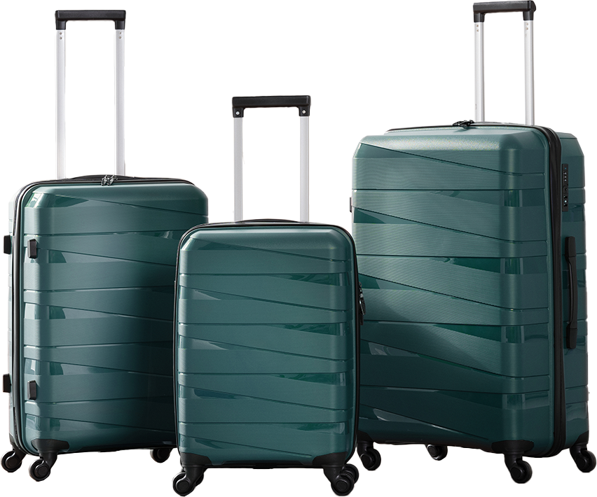 Kofferset 3-teilig Grün
