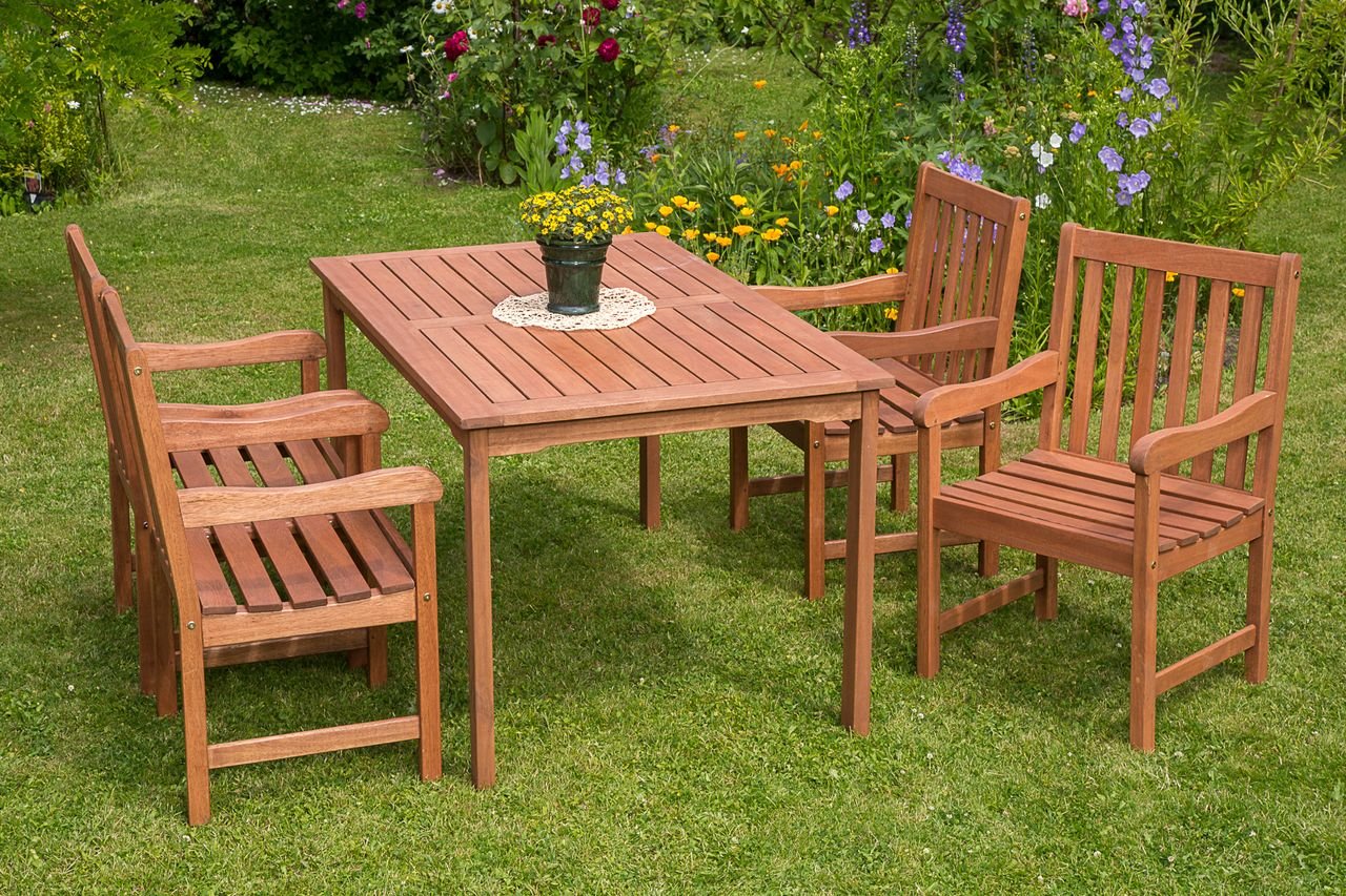 Santos Set 5tlg. Tisch 150x90 cm