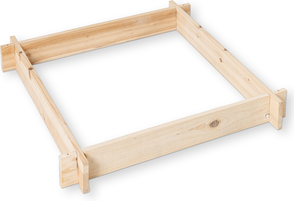 Thumbnail - Pflanzkasten inkl. Geotextil, ca. 80 x 80 x 10 cm