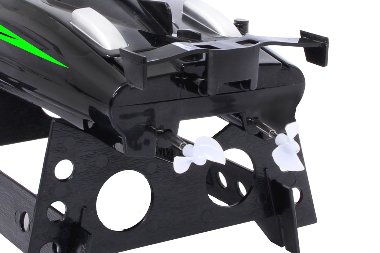 Capter Speedboot schwarz/grün LiPo 7,4V 2,4GHz