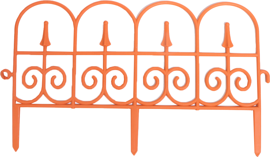 Gartenzaun-Set 10 teilig aus PP, ca. 58 x 33,5 cm