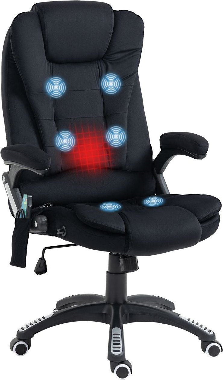 Massage-Bürostuhl mit Wippfunktion, Schreibtischstuhl mit Heizfunktion