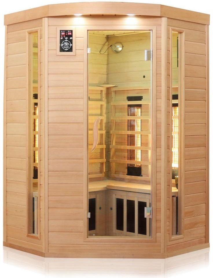 Thumbnail - Infrarotkabine Infrarotsauna LAKEFIELD 3 120cm x 120cm x 190cm Dual-Therm