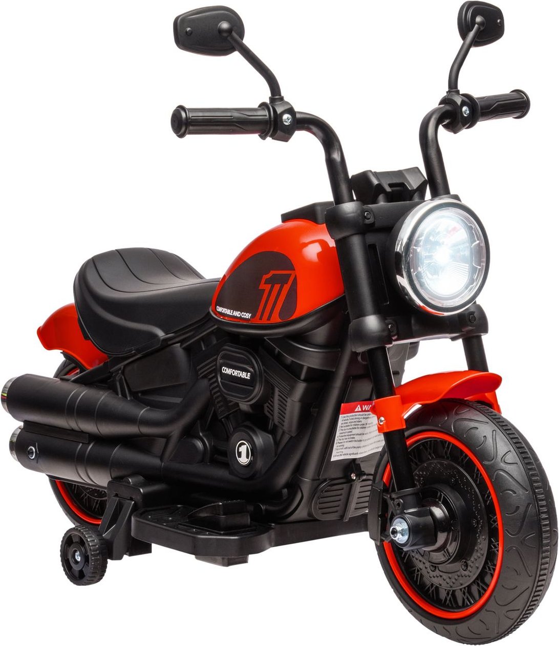 HOMCOM Kinder Elektro-Motorrad Kindermotorrad 6V Kinderfahrzeug für 1,5-3 Jahre