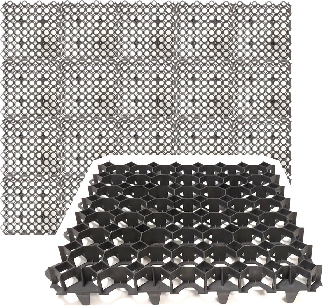 Rasengitter aus Kunststoff 50 x 50 cm, 5m² Bodenfläche