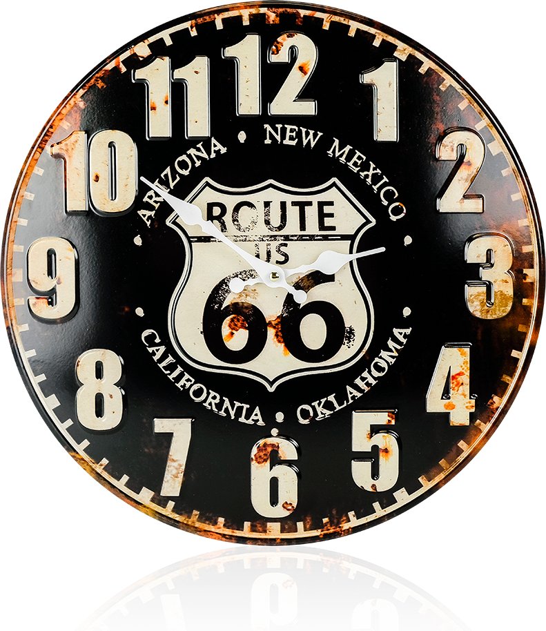 WT 1510 Wanduhr, Ø 50cm, mehrfarbig