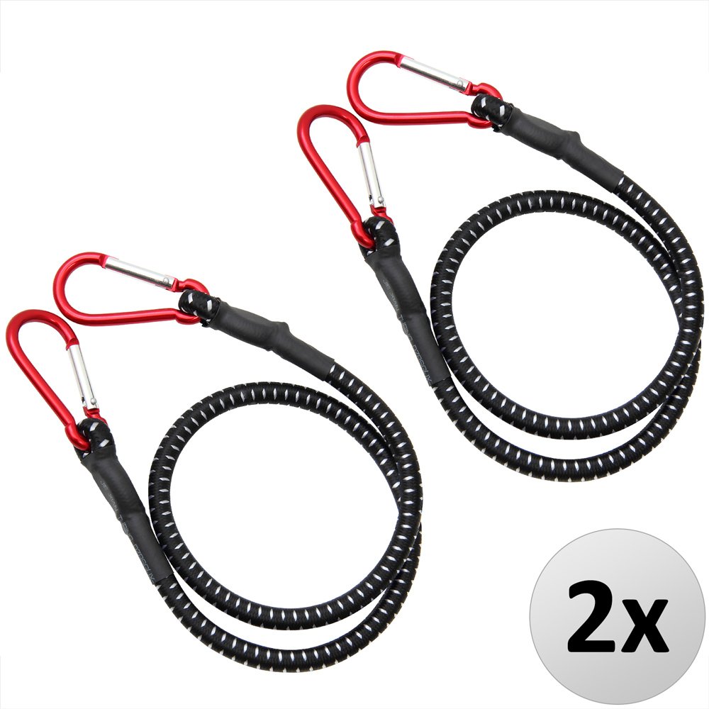 Deuba Spanngummi Expander 2 tlg 100 x 1cm schwarz / weiß / rot