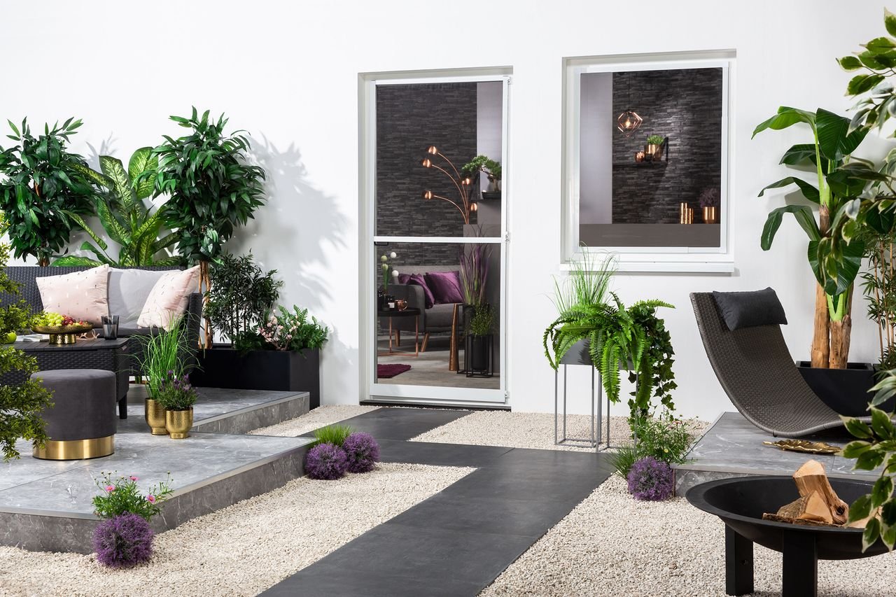 Alu - Teleskop-Fensterbausatz "START", 120x140 cm, Weiß