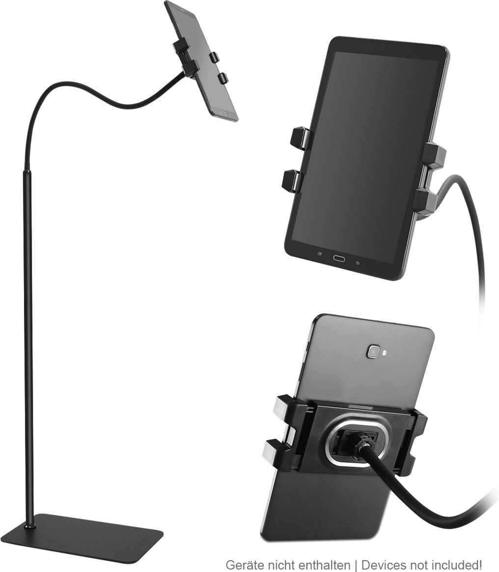 Tablet Bodenständer Schwanenhals, inkl Tischklemme