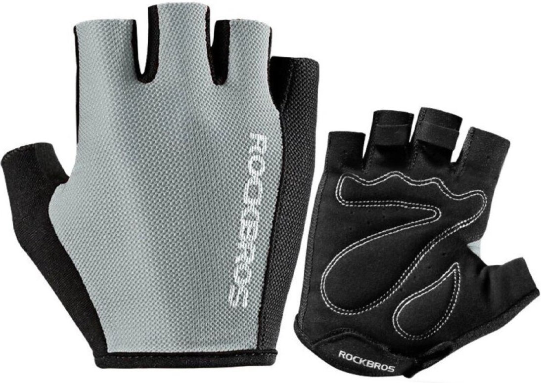 Thumbnail - Fahrradhandschuhe Grau Fäustlinge Unisex aus Polyester Handschuhe