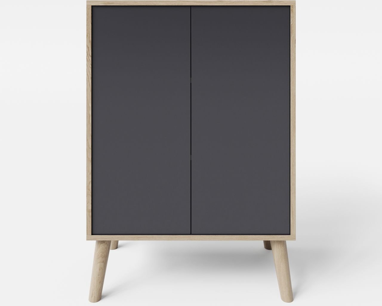 Thumbnail - Badkommode MORENA mit 2 Türen, Grau/Eiche