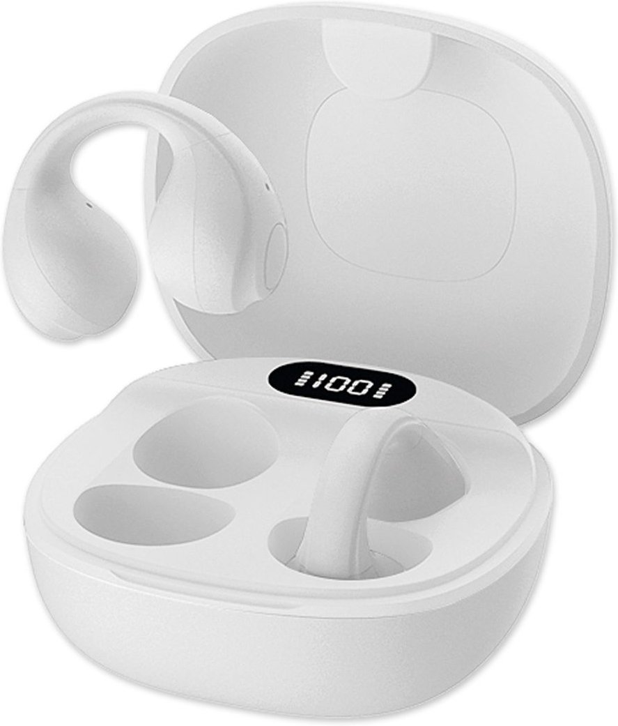 OWS Kabellose Open Ear Kopfhörer weiß