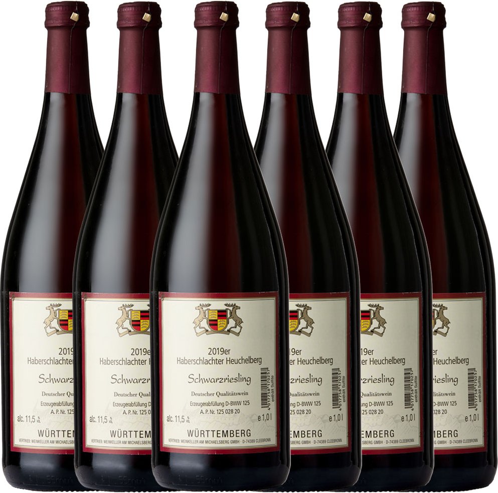 Schwarzriesling QbA - 6er Karton
