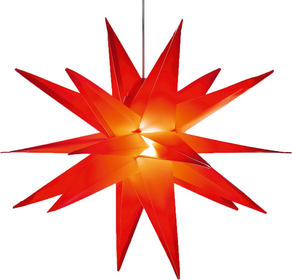 3D-LED-Leuchtstern XXL - Rot
