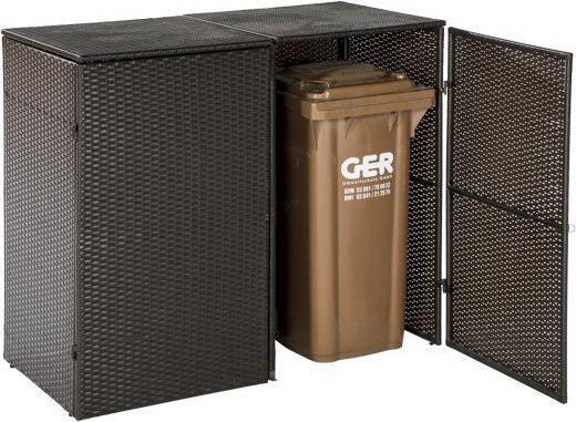 Mülltonnenabdeckung, groß, 2er