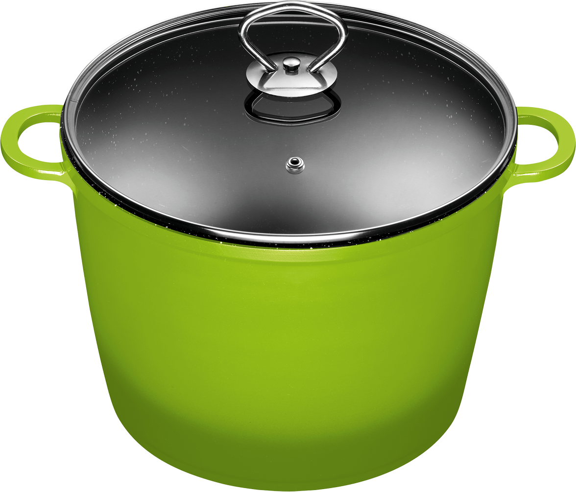 Thumbnail - 7L XXL« Kochtopf GRÜN, Aluguss, Induktion
