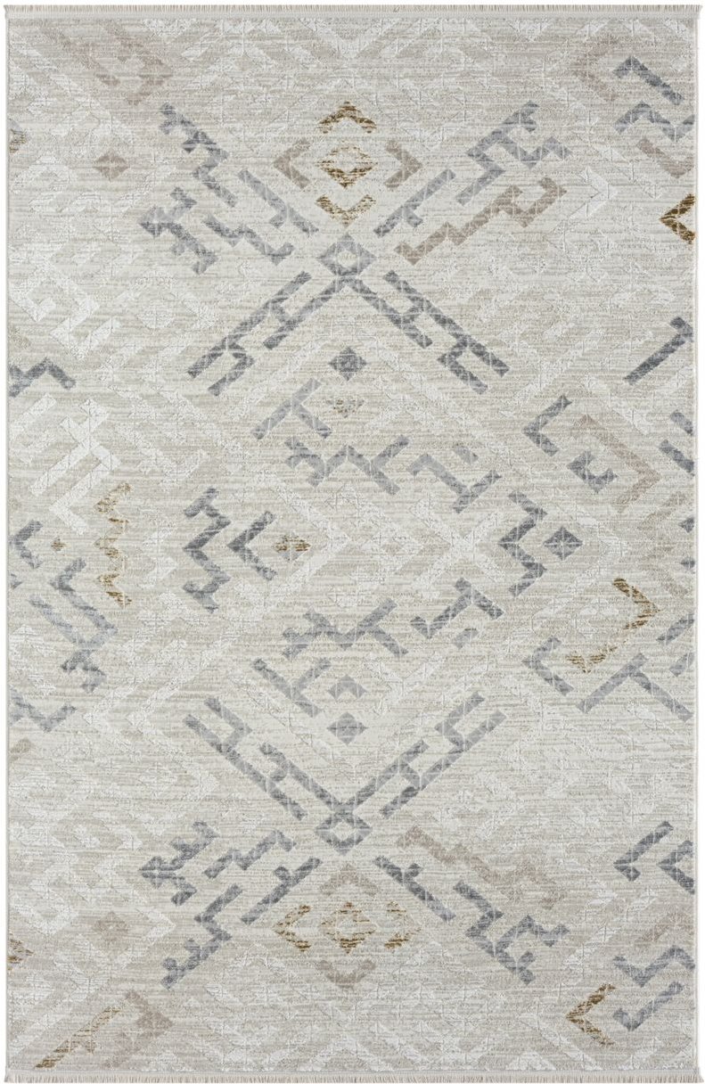Teppich Leona, 160cm x 230cm, Farbe Beige, rechteckig, Florhöhe 10mm