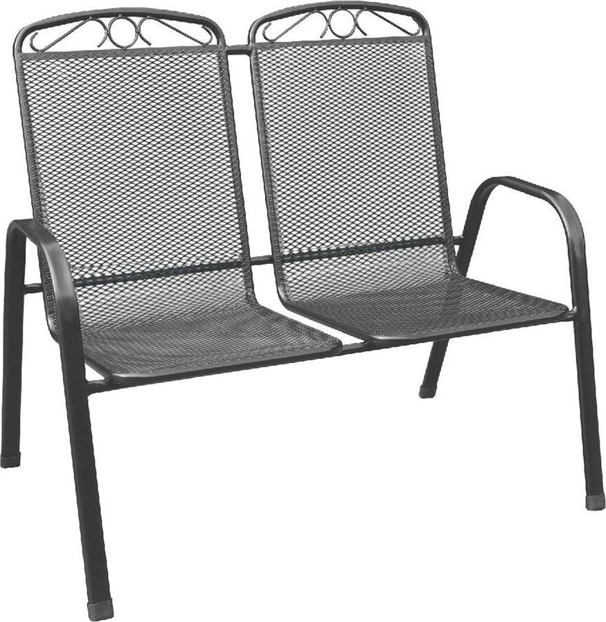 Stapelbare Bank VENEDIG 2-Sitzer Gartenbank, ca. 110 x 73 x 96 cm