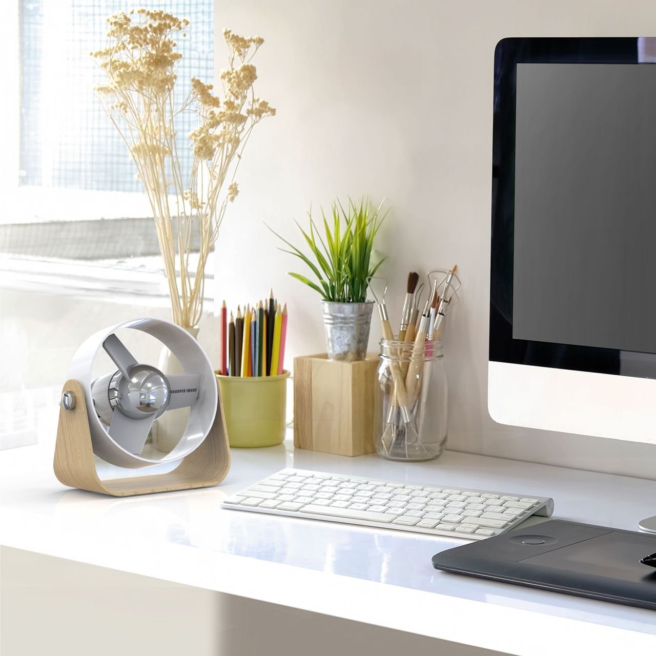 Sharper Image USB-Ventilator SBS1 white